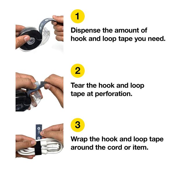 Hanging Cable Wrap / Strong Heavy Duty Hook Loop Straps