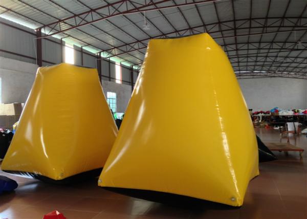 Quality Outdoor Water Park Inflatable Paintball Bunkers 2 X 2 X 2.5m Enviroment - Friendly for sale