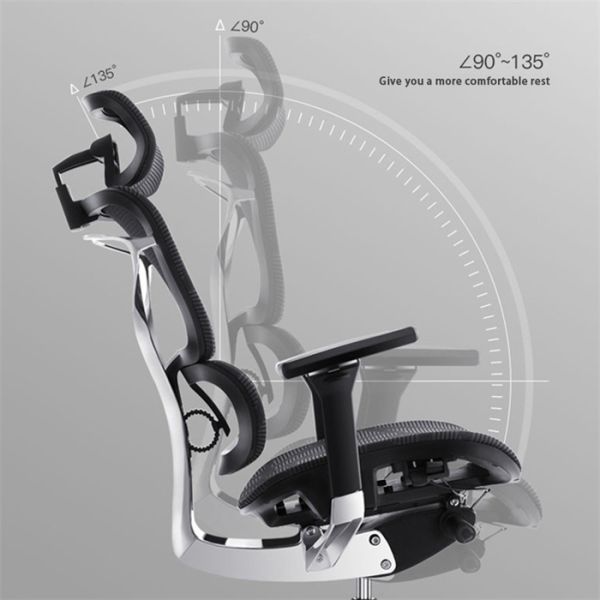 Breathable 0.317m3 W650mm Office Mesh Chairs Dual Backrests