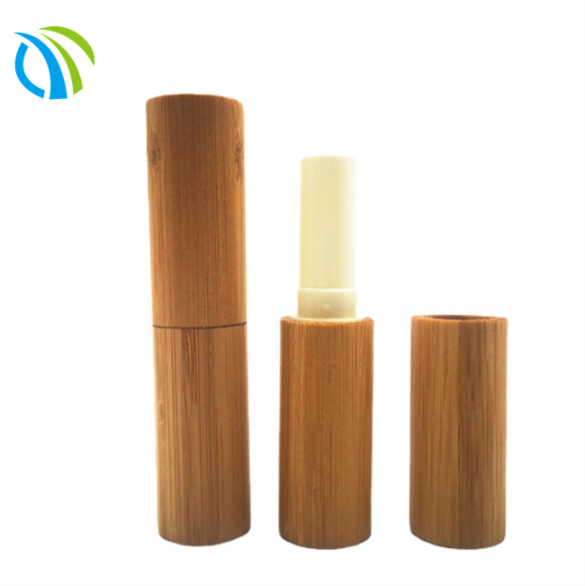 Mini Lip Balm 5.5ml 10g Empty Lipgloss Tubes White Snap Bamboo Case SGS