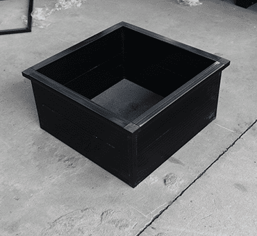HVAC AHU System Sub - Hepa Air Filter W Type With Black Plastic Frame