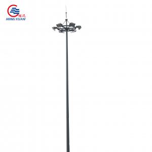 Wholesale Polygonal Q235 High Mast Light Pole With Led Flood Lighting System 15m from china suppliers