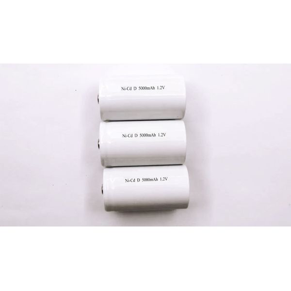NiCd D5000mAh 1.2V Rechargeable Flashlight Battery UL High Cap