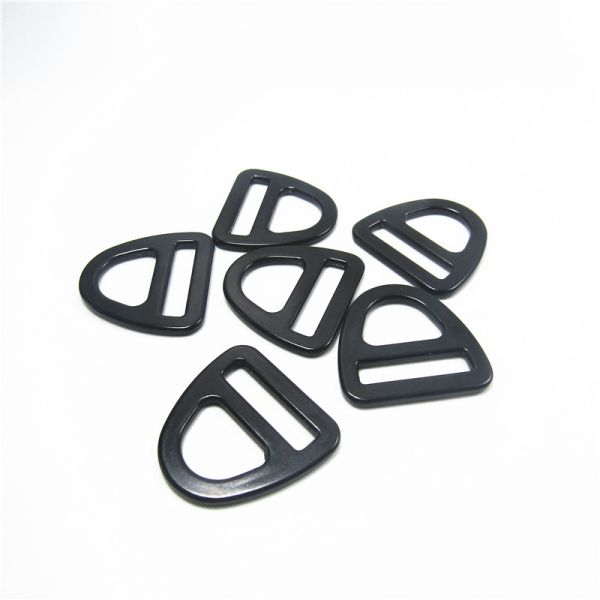 Metal Slide Safety Harness Release Matt Black D ring Buckle Metal Loop For Bag 20mm 25mm