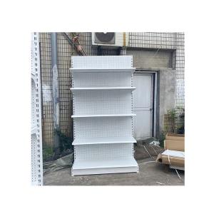 China Factory Low MOQ Supermarket Shelf Convenience Store Small Store Display Stand Single Double-Sided Hole Board Gondola Shelf on sale