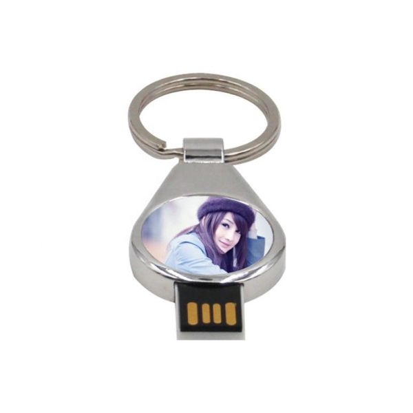 High Speed Sublimation USB 8G U Disk Logo Printing Sublimation Usb Flash Drive With Keyring