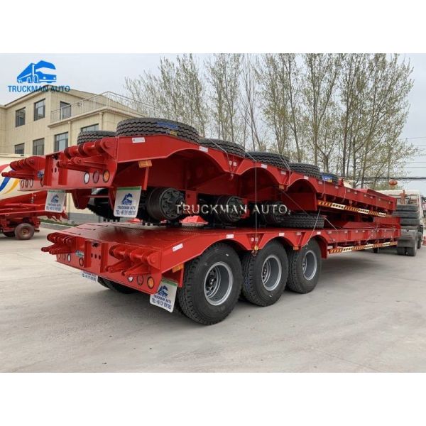 12 Pcs Tire 3x13 Tons Lowboy Semi Trailer With BPW Axle