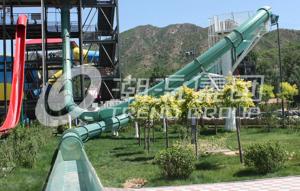 Wholesale One Rider Fiberglass Water Slides , Outdoor Fiber Glass Body Slide / Aqua loop for Water Park from china suppliers