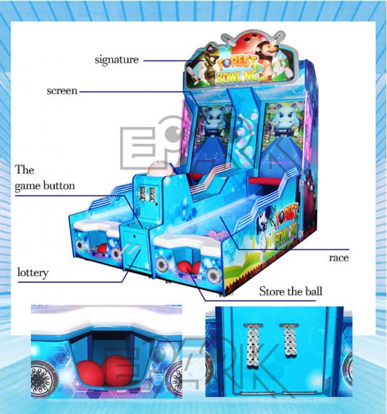 Coin Operated Double Fight Adventure Bowling Redemption Games Wholesale Price Video Game Machine