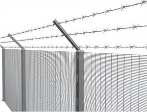 China 4.5mm Prision Concertina Razor Wire Fence PVC Coated Wire Mesh Fence Anti Acid on sale
