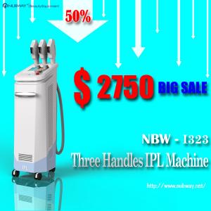 China Three handle 1800w professional hair removal shr ipl hair removal equipment on sale