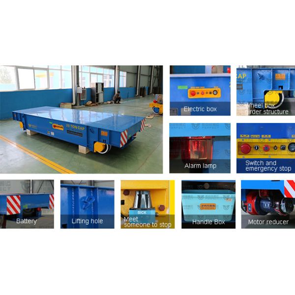 Omnidirectional Transfer Cart with Automatic Stop Function and Low Noise Design for Safe and Quiet Material Handling Processes