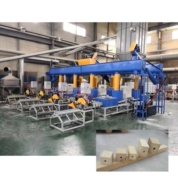 Hot Pressing Sawdust Pallet Compress Machine for Customized Wood Shaving Pallet Block