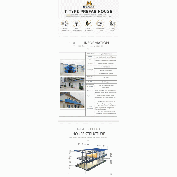 Rock Wool Portable Construction Office Good Thermal Insulation Performance And Sealing Performance