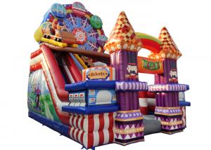 China Ferris Wheel Inflatable Fun City With Digital Printing , Childrens Jumping Castle on sale