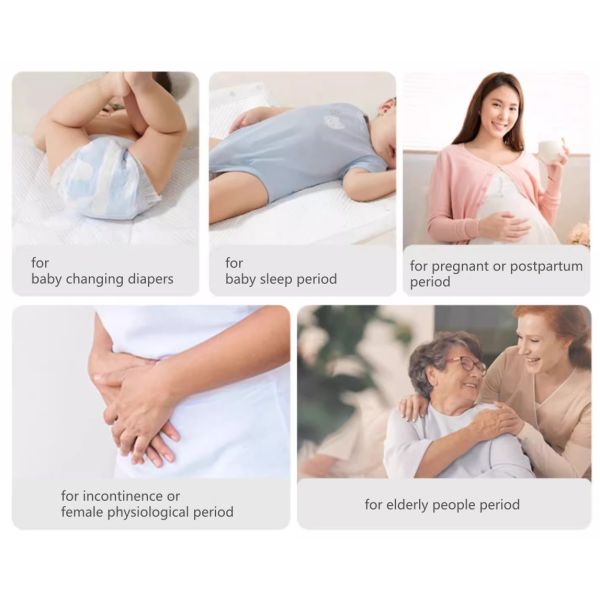 Skin Friendly Durable Disposable Changing Pad Covers Disposable Nappy Changing Sheets