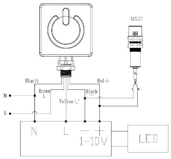 Microwave Motion Sensor MC616V RC North Amercian Version Can Be Set Via MH01 Remote Control