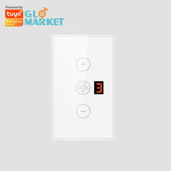 Glomarket Tuya App Remote Voice Control Display Level 5 Wind Speed US Standard