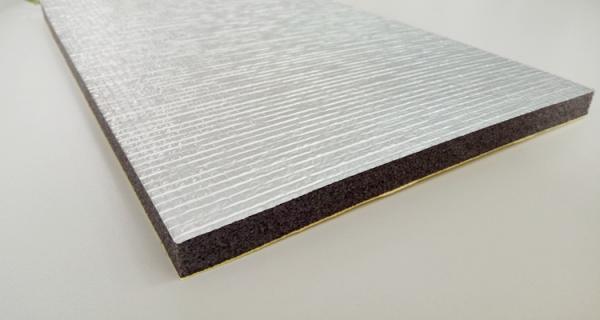 IXPE / XPE Laminated Aluminum Foil Self Adhesive Insulation Foam Costomized Length