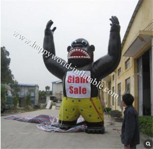 China Giant inflatable gorilla advertising sales on sale