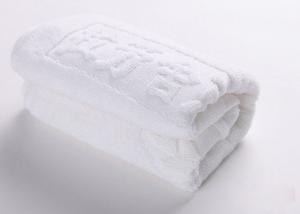 Comfortable Hotel Towel Set For Motels / Spas 100% Cotton Fabric Material