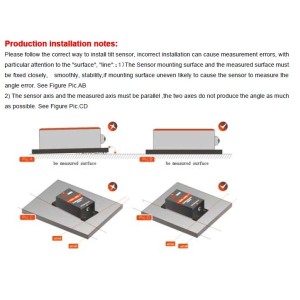 SCA131A Dual Axis EN61000 Digital Tilt Motion Sensor MCU 120g