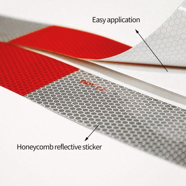 PMMA Dot Red Reflective Tape Self Adhesive For Trailer Vehicle Warning
