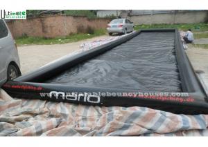 Wholesale Water Sports Long Large Inflatable Pool with 0.9mm PVC Tarpaulin , Black from china suppliers