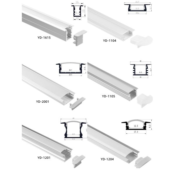 Big 70*32mm Oblong Recessed LED Strip Channel Diffuser Anodized
