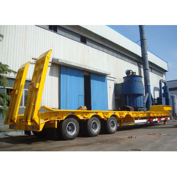 Highway Construction Semi Low Bed Trailer Truck