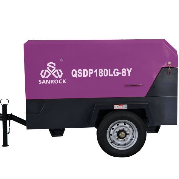 Small Screw Air Compressor Portable Mining Diesel Engine Air Screw Compressor Machine