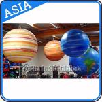 Filled Helium Earth Balloons Globe with 0.18mm PVC , Advertising Planet Ball