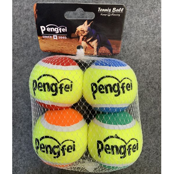 training exercise pet toy durable elastic rubber tennis ball