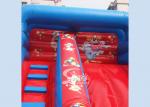 Grand opening kids red clown inflatable slide with full digital printing for