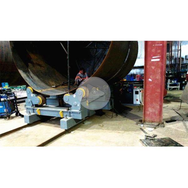 Pressure Vessels Pipe Welding Rotators / Stand Roller With Wireless Hand Control Box