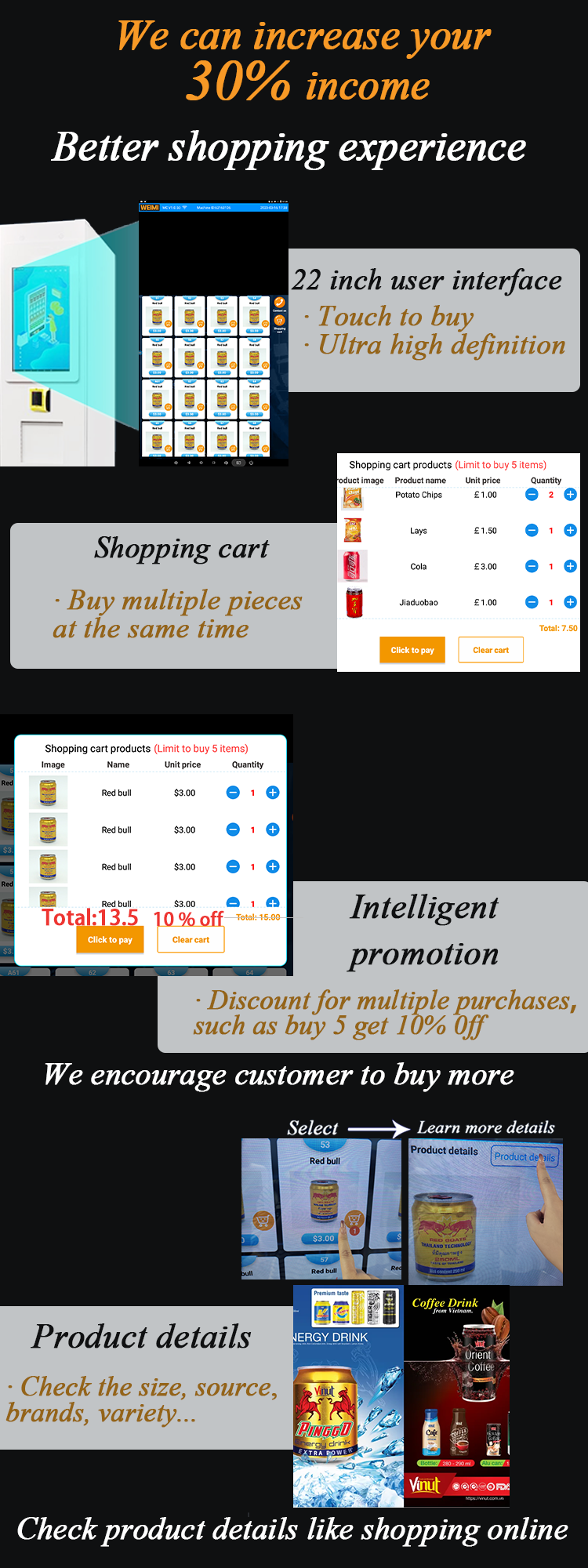 Basketball Drinks Combination Vending Machine Support Electronic Wallet Payment