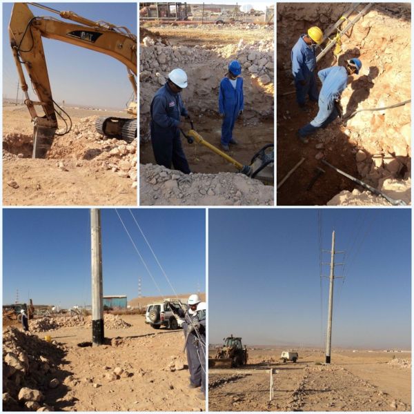 Three-Section Galvanized Monopole Tower for Communication Distribution