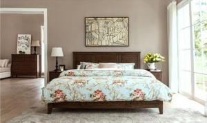 Full Size Mordern Solid Wood Bedroom Furniture Sets High Standard For Family