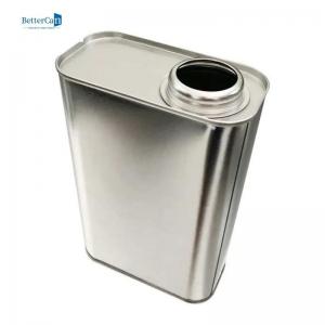 Wholesale Solvent Paint Tin Suppliers , Square Empty Metal Paint Tins ISO9001 from china suppliers