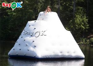 Wholesale White Inflatable Climbing Wall Inflatable Water Ice Mountain Customized Size from china suppliers