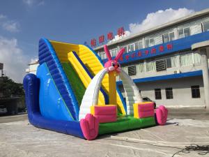 Wholesale Tarpaulin Inflatable Bouncer Rabbit Jumping Castle Bounce House With Slide from china suppliers