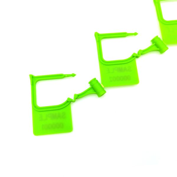 US-PSP01 Mini Plastic Hang Tag Indicative Padlock Security Seal With Laser Print