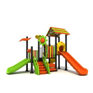 Wholesale Preschool Kids Plastic Slide Custom Outdoor Playground Equipment For Children Play Set from china suppliers
