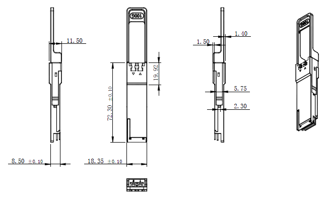 Cisco Compatible 100Gbps 100KM QSFP28 SFP Transceiver SM ZR4 Optical Transceiver Module