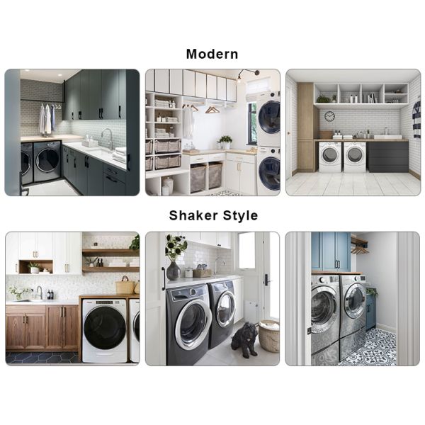 Vanity Combo Laundry Closet Porcelain Stone Laundry Pulley System