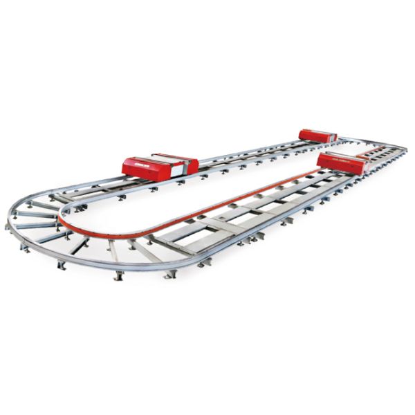 Two Way Radio Shuttle Cart And Carrier ASRS Automatic Storage And Retrieval System Pallet Runner Rack System
