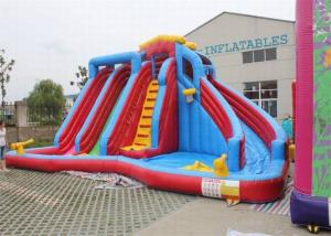 Wholesale Approved Large Garden Inflatable Double Water Slide For Children from china suppliers