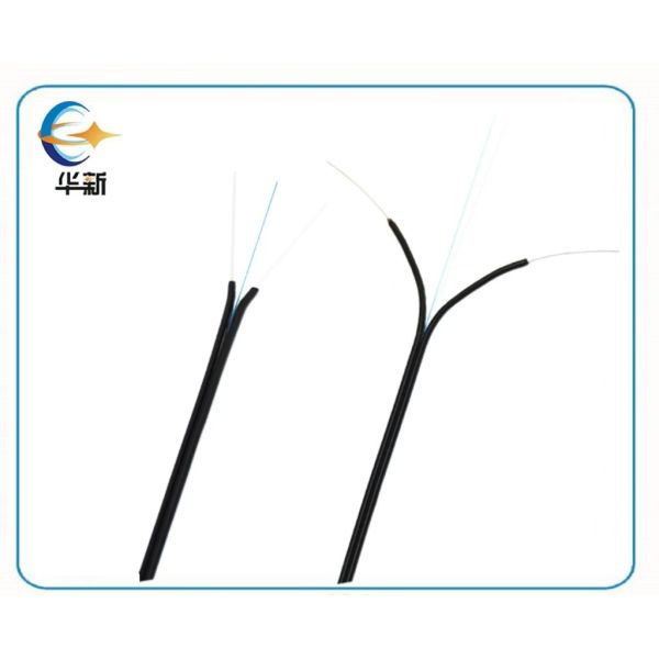 GJXH FTTH Outdoor/Indoor Drop Cable 1 Core SMF Tight Buffer Steel Wire Armored UV Resistant for Aerial/Underground Use