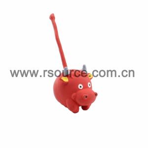Wholesale Latex Squeaky Toy Red Cow from china suppliers