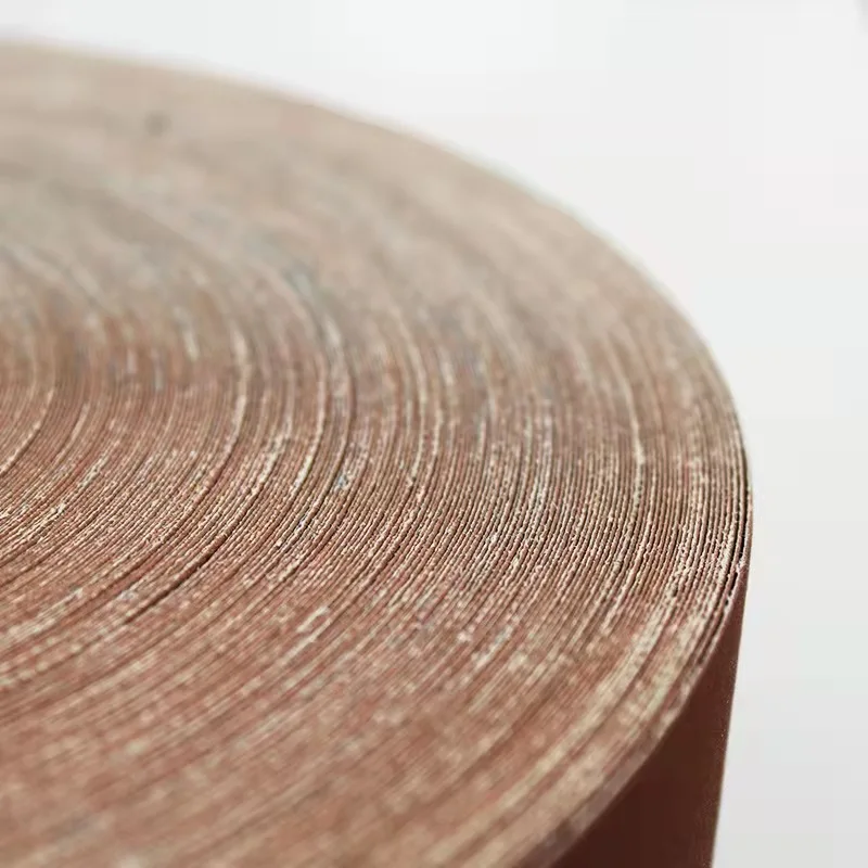 Side view of abrasive roll showing 75mm inner core construction